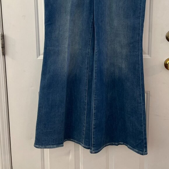 NYDJ Woman's Plus-Size Mia Palazzo Fairmont Stretch Flair Jeans Sz 14 - Picture 6 of 16